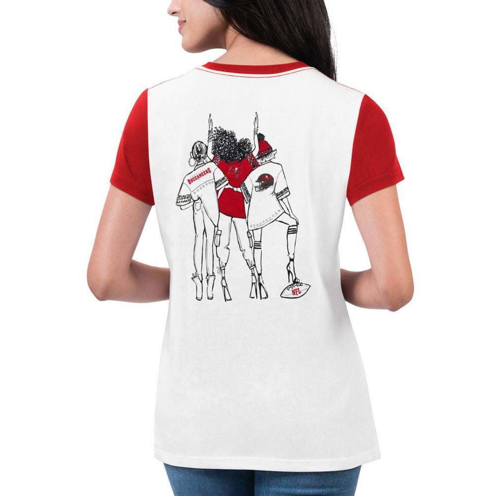 NFL Tampa Bay Buccaneers G-III 4Her by Carl Banks Women's Fashion Illustration T-Shirt