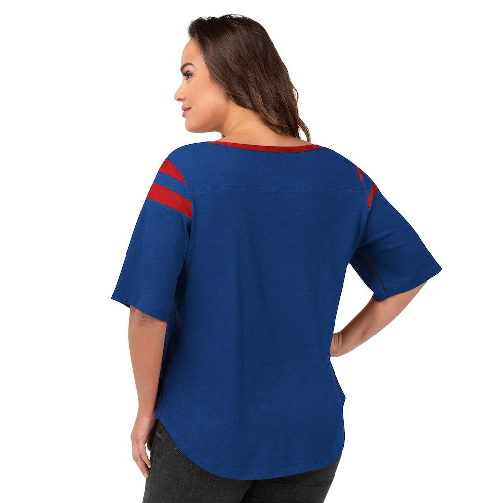 NFL Buffalo Bills G-III 4Her by Carl Banks Women's Plus Size Linebacker T-Shirt