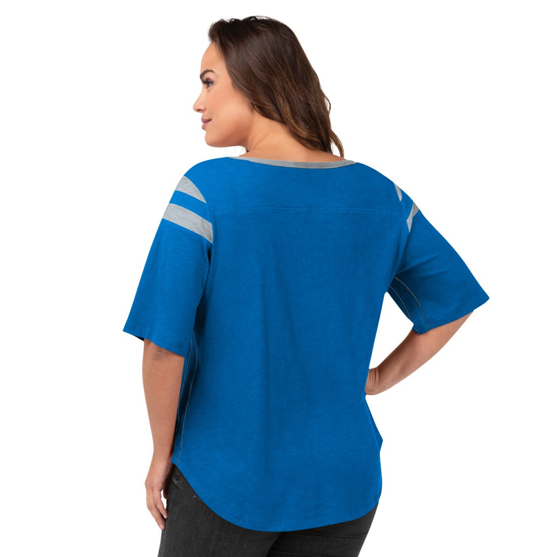 NFL Detroit Lions G-III 4Her by Carl Banks Women's Plus Size Linebacker T-Shirt