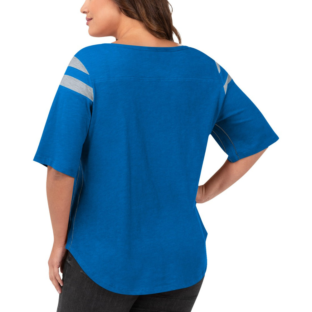 NFL Detroit Lions G-III 4Her by Carl Banks Women's Plus Size Linebacker T-Shirt