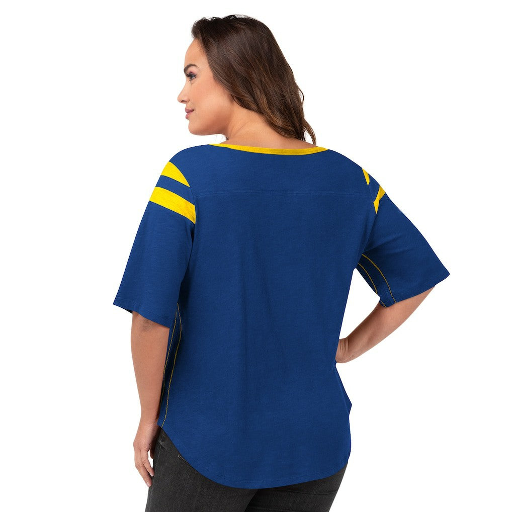 NFL Los Angeles Rams G-III 4Her by Carl Banks Women's Plus Size Linebacker T-Shirt