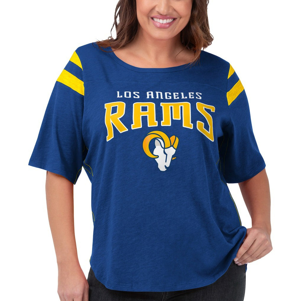 NFL Los Angeles Rams G-III 4Her by Carl Banks Women's Plus Size Linebacker T-Shirt