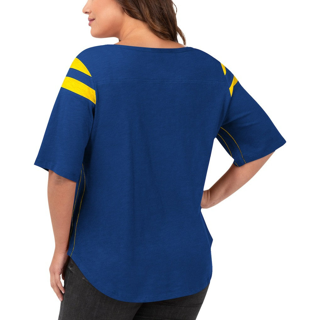 NFL Los Angeles Rams G-III 4Her by Carl Banks Women's Plus Size Linebacker T-Shirt