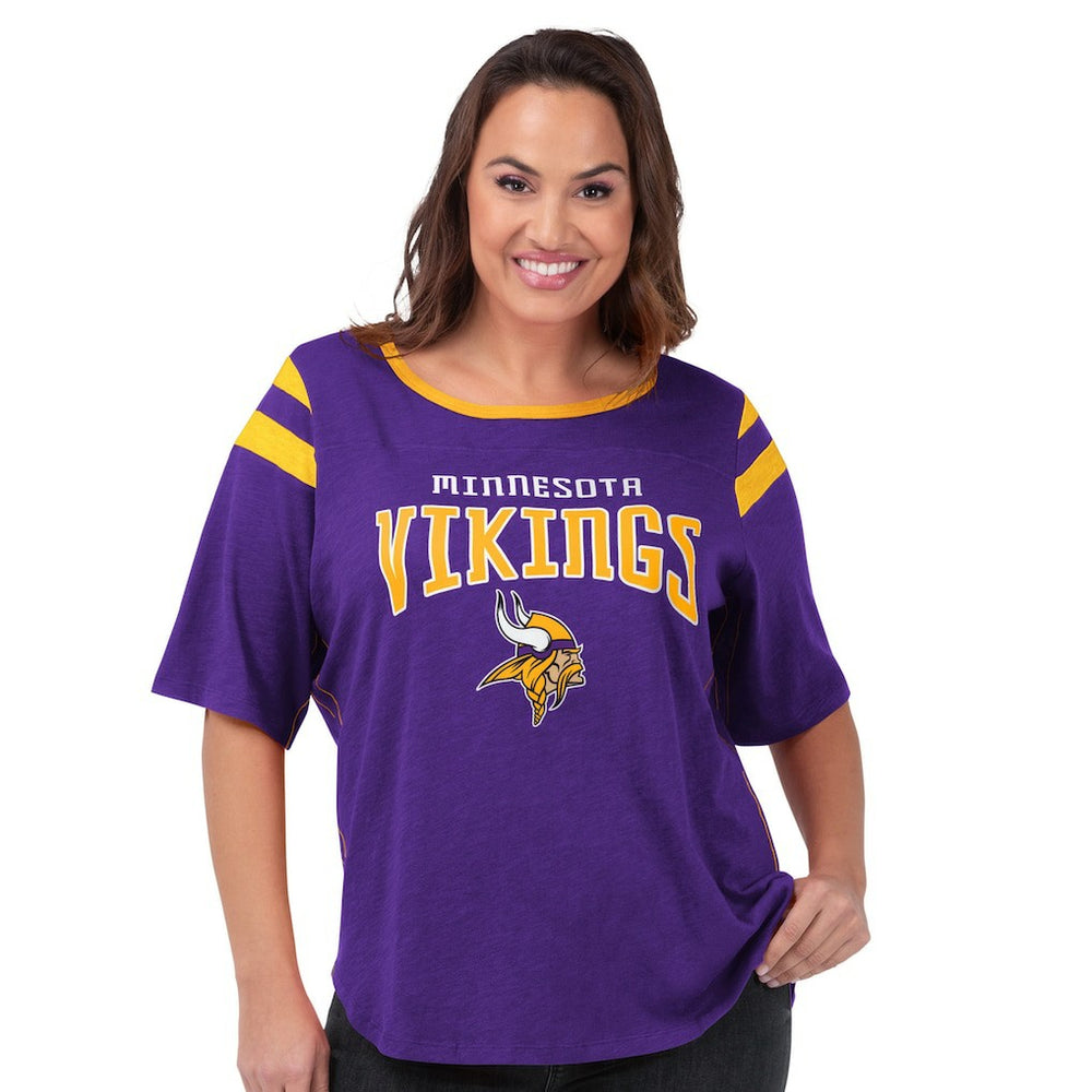 NFL Minnesota Vikings G-III 4Her by Carl Banks Women's Plus Size Linebacker T-Shirt