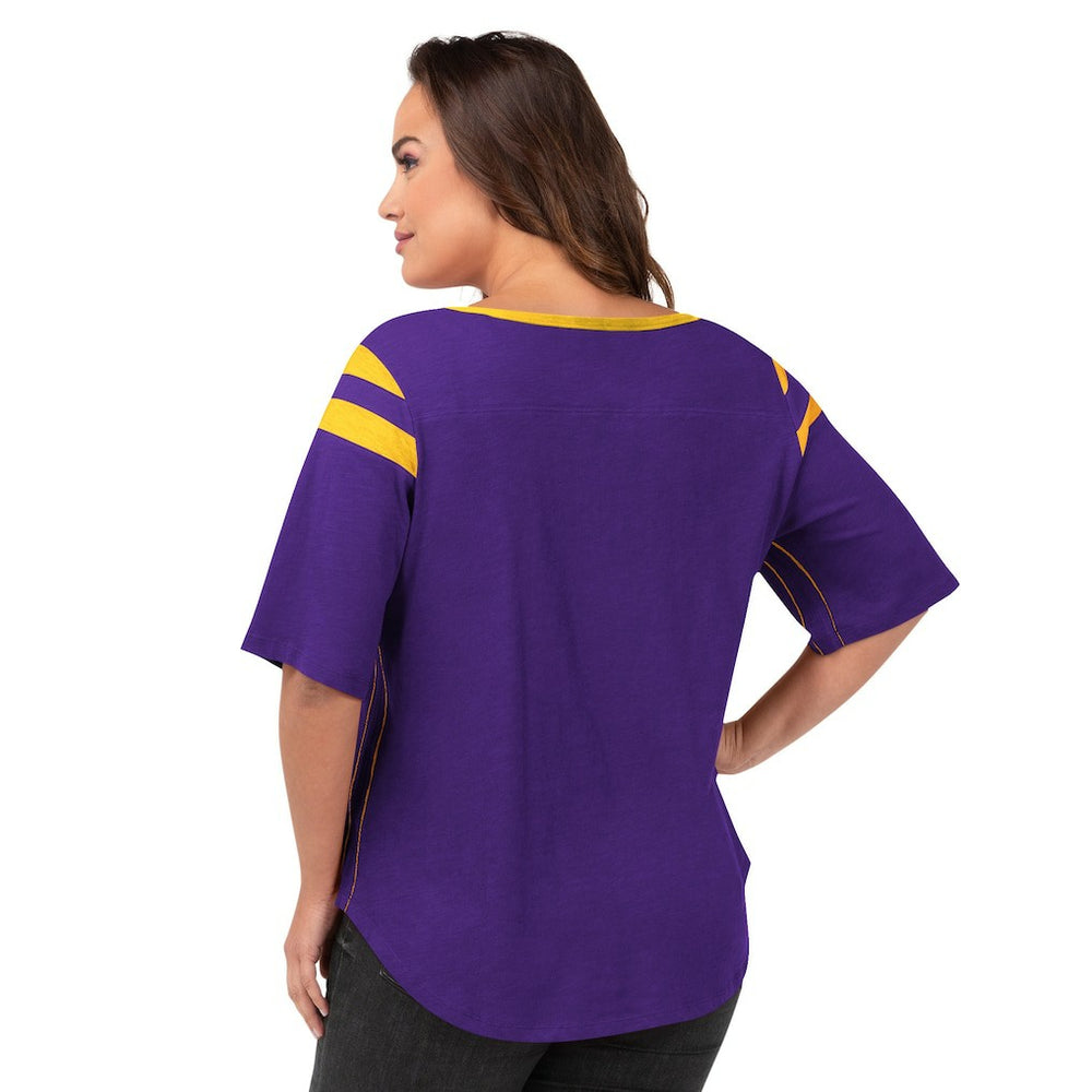 NFL Minnesota Vikings G-III 4Her by Carl Banks Women's Plus Size Linebacker T-Shirt
