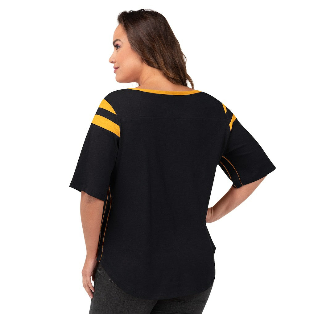 NFL Pittsburgh Steelers G-III 4Her by Carl Banks Women's Plus Size Linebacker T-Shirt