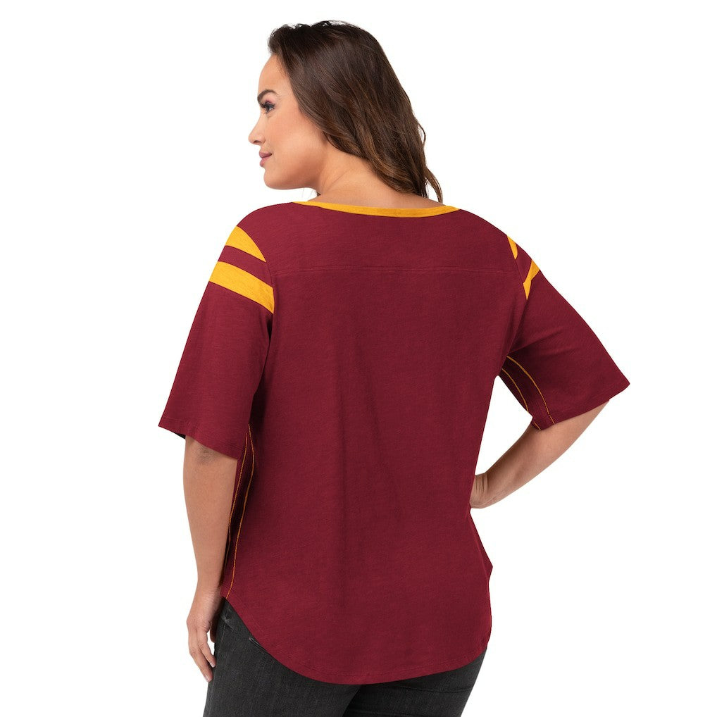 NFL Washington Commanders G-III 4Her by Carl Banks Women's Plus Size Linebacker T-Shirt