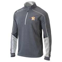 Houston Astros Omni-Wick Shotgun 2.0 Quarter-Zip Pullover Top - Charcoal/White | Columbia