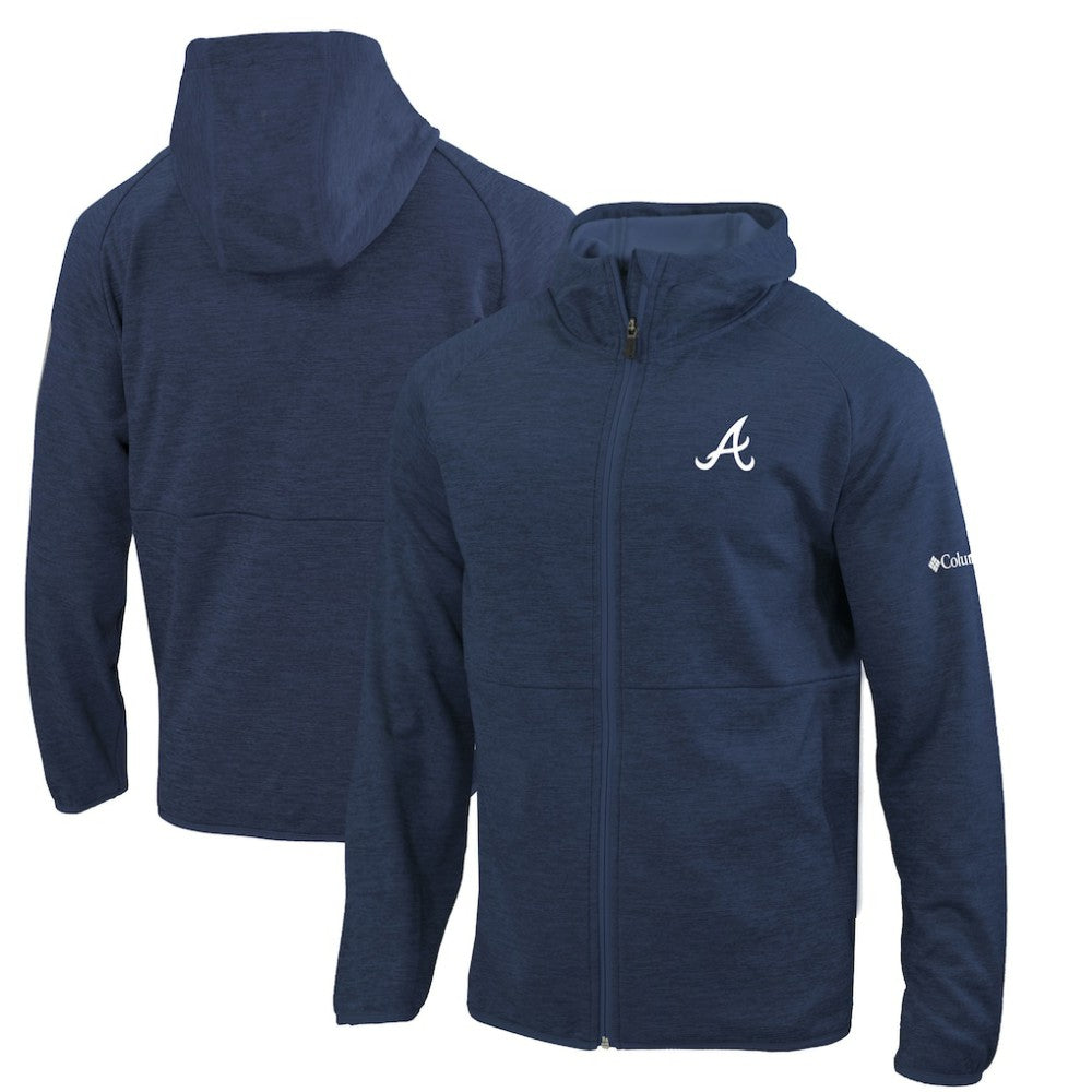 Atlanta Braves Omni-Wick It's Time Full-Zip Jacket - Navy | Columbia