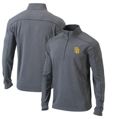 San Diego Padres Omni-Wick Shotgun Quarter-Zip Pullover Top - Heather Gray | Columbia