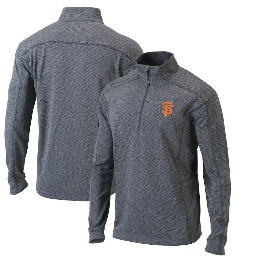 San Francisco Giants Omni-Wick Shotgun Quarter-Zip Pullover Top - Heather Gray | Columbia