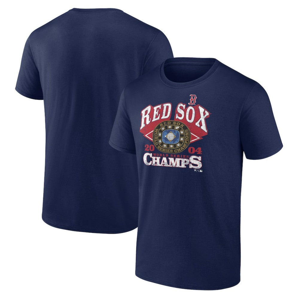Boston Red Sox 2004 World Series Champions T-Shirt - Navy