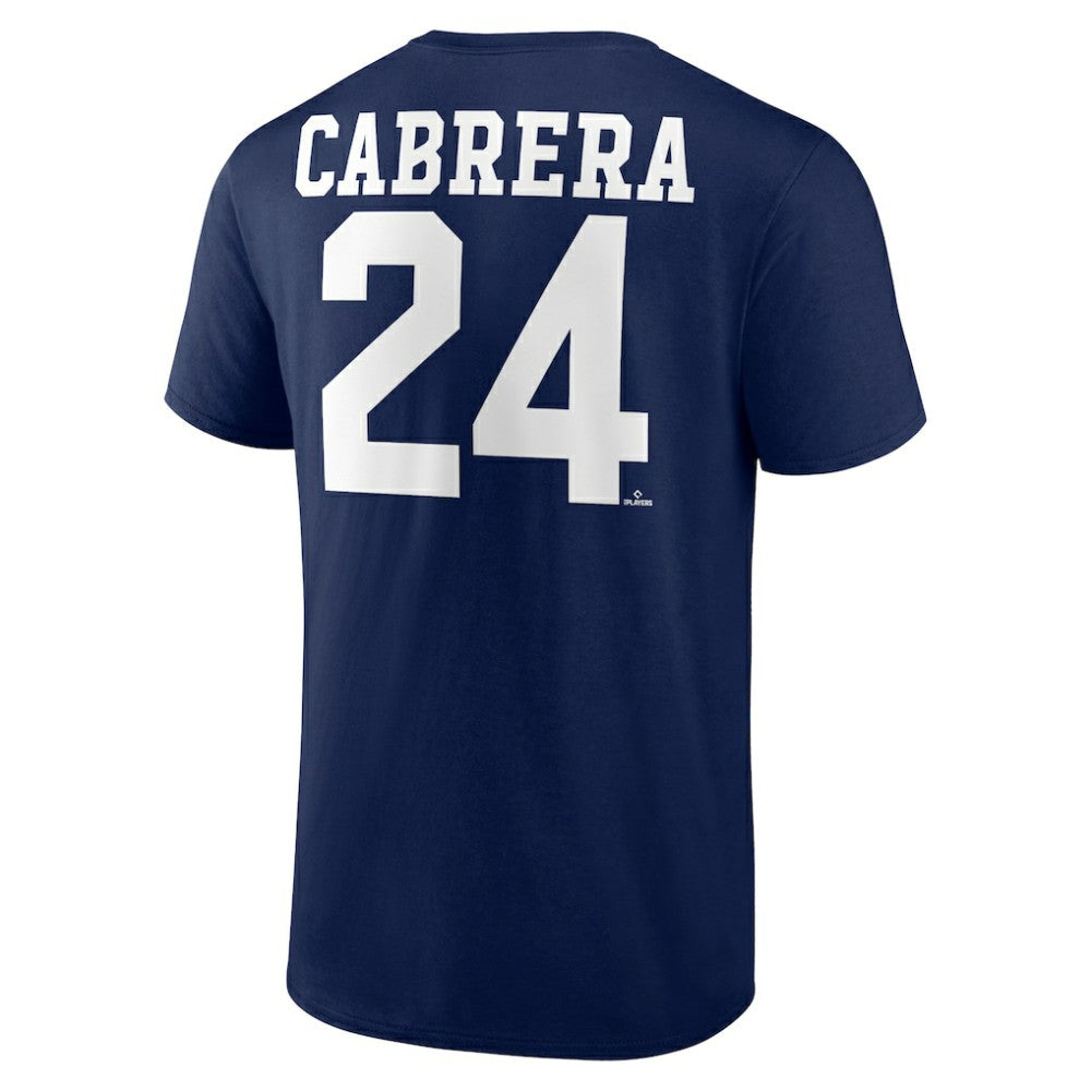 Miguel Cabrera Detroit Tigers Player Icon Name & Number T-Shirt - Navy