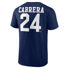 Miguel Cabrera Detroit Tigers Player Icon Name & Number T-Shirt - Navy
