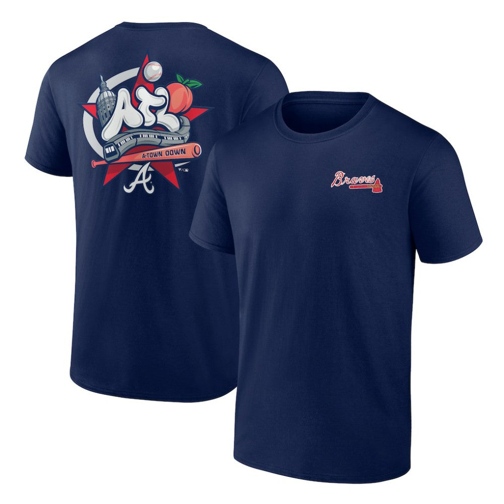 Atlanta Braves Hometown Collection Nice Kicks T-Shirt - Navy