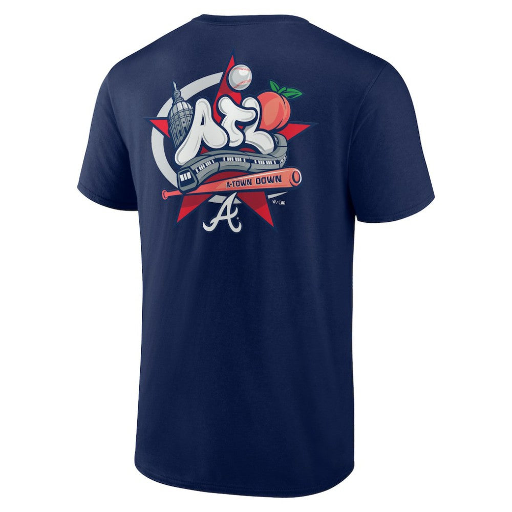Atlanta Braves Hometown Collection Nice Kicks T-Shirt - Navy