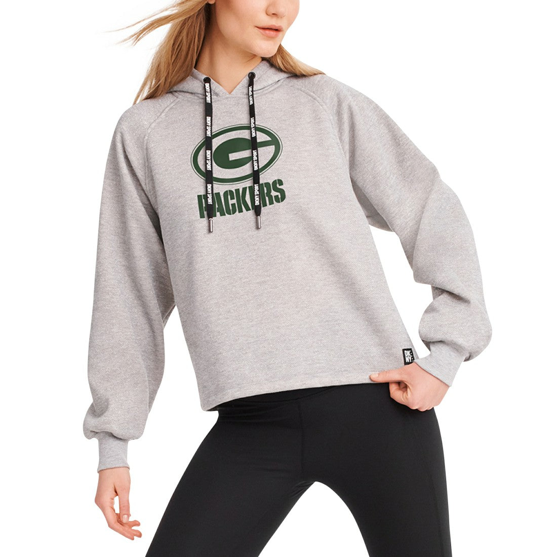 NFL Green Bay Packers DKNY Sport Women's Debbie Dolman Raglan Pullover Hoodie