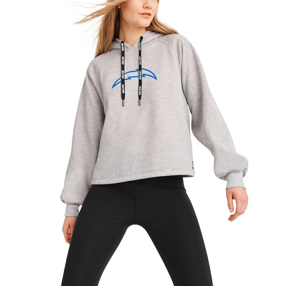NFL Los Angeles Chargers DKNY Sport Women's Debbie Dolman Raglan Pullover Hoodie