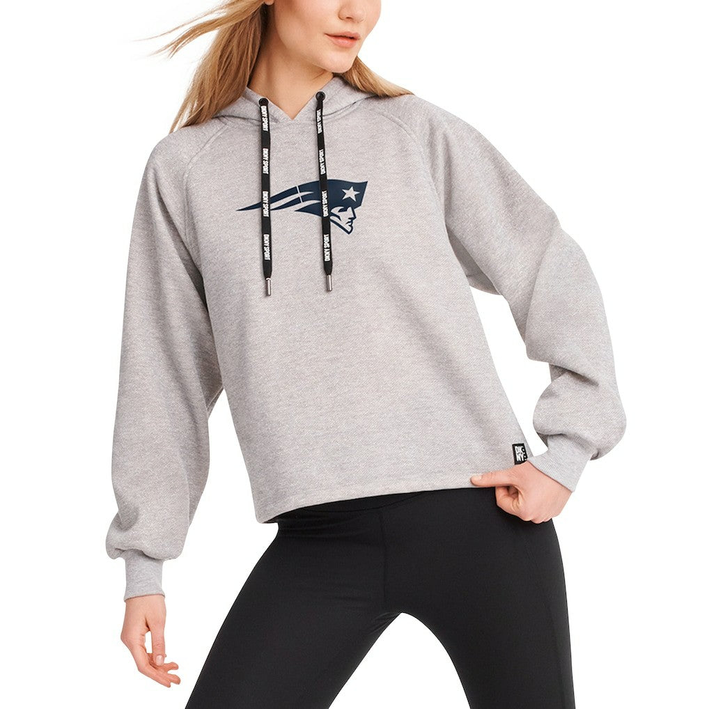 NFL New England Patriots DKNY Sport Women's Debbie Dolman Raglan Pullover Hoodie