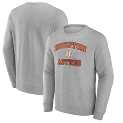 Houston Astros Heart & Soul Pullover Sweatshirt - Heather Gray