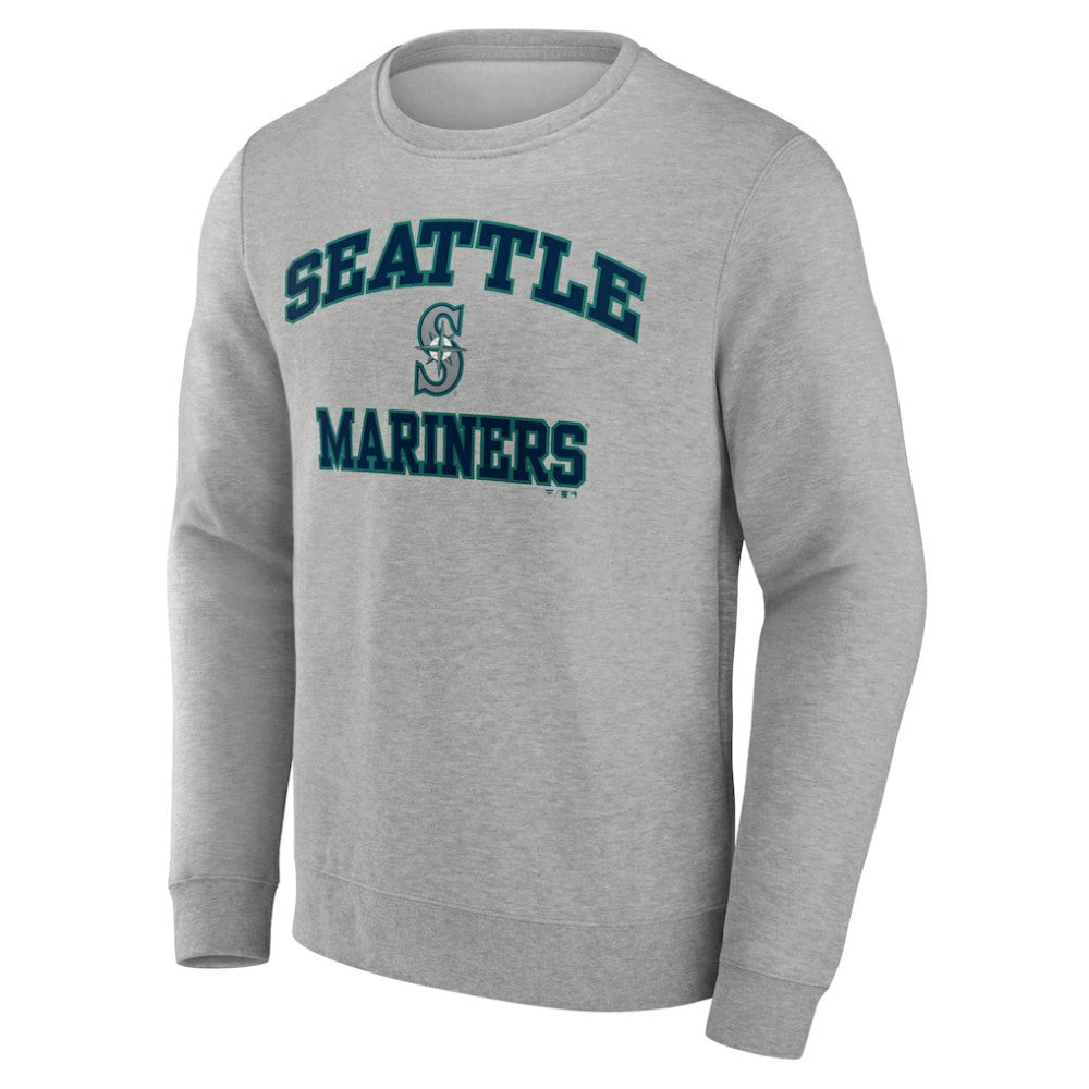 Seattle Mariners Heart & Soul Pullover Sweatshirt - Heather Gray