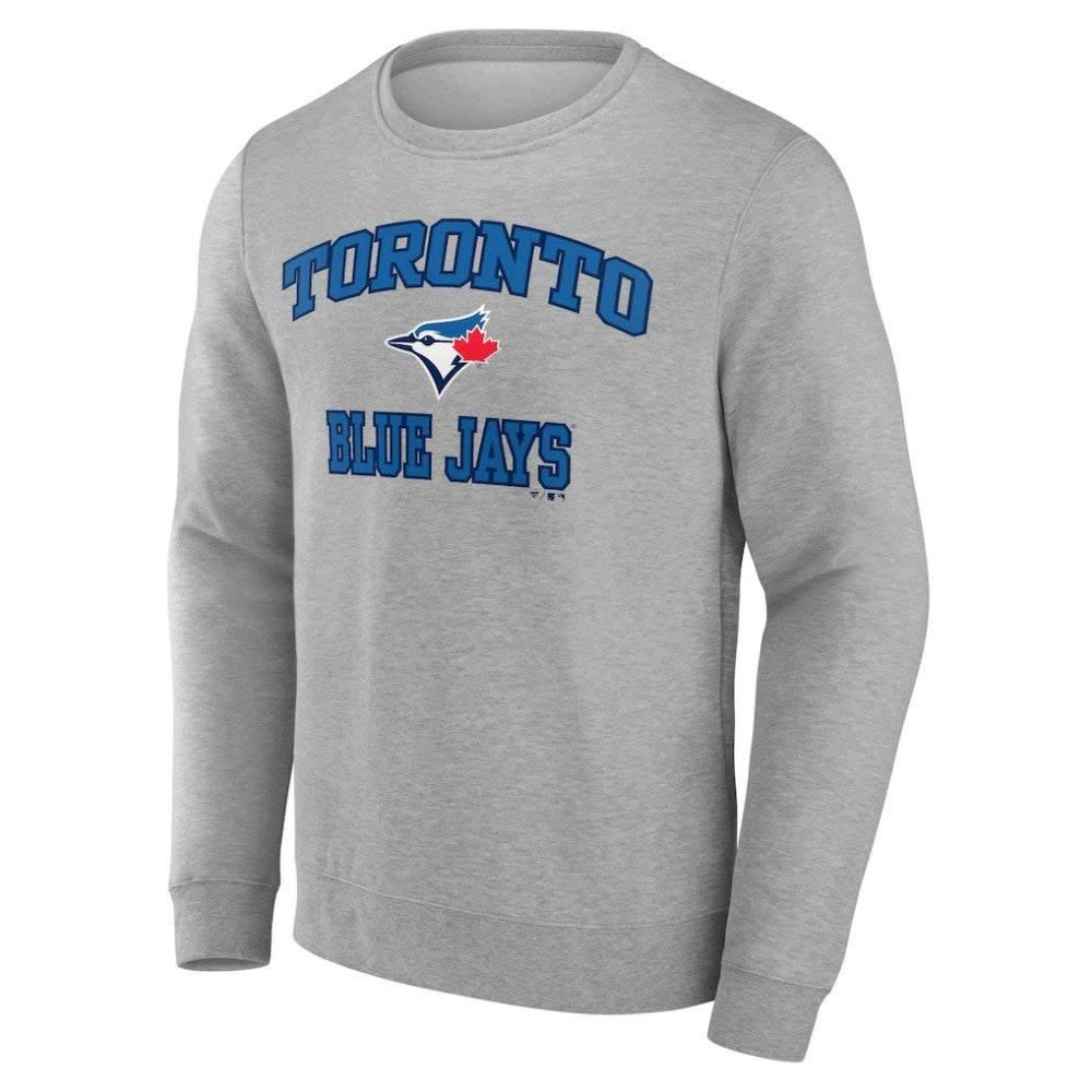 Toronto Blue Jays Heart & Soul Pullover Sweatshirt - Heather Gray