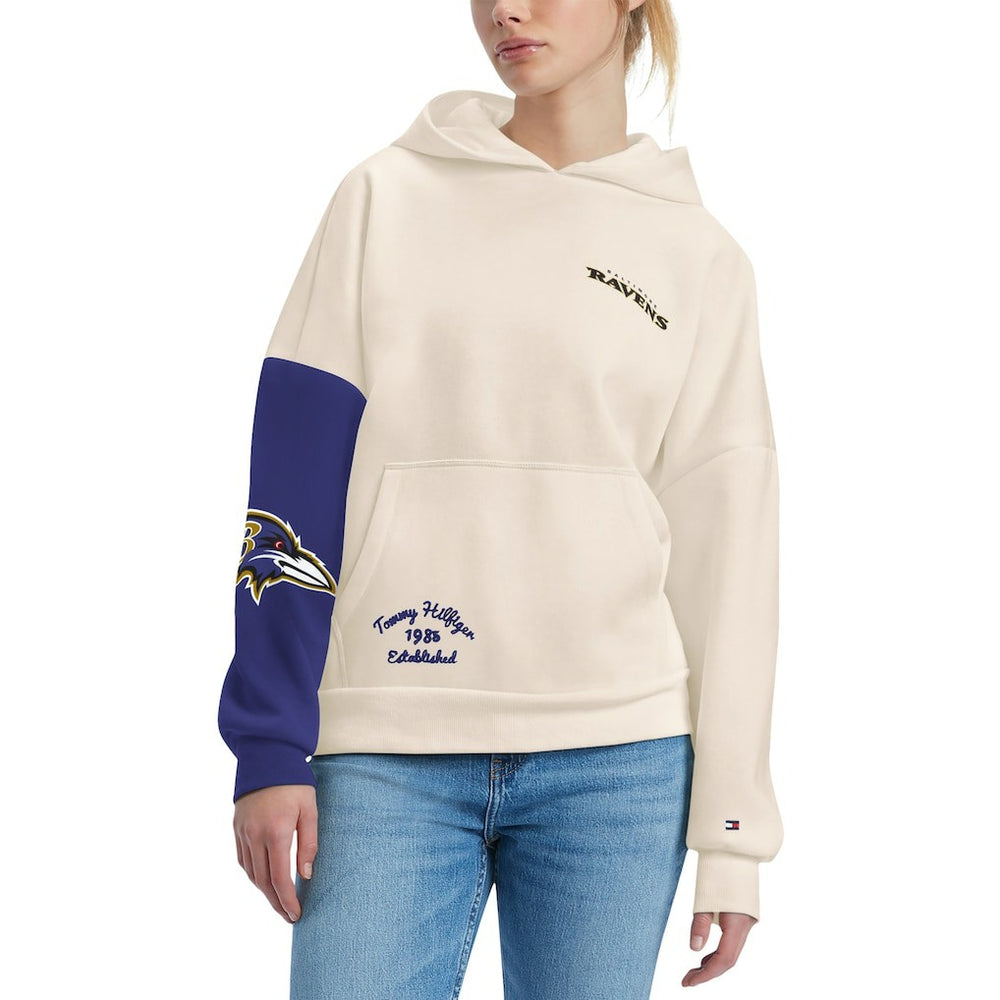 NFL Baltimore Ravens Tommy Hilfiger Women's Harriet Pullover Hoodie