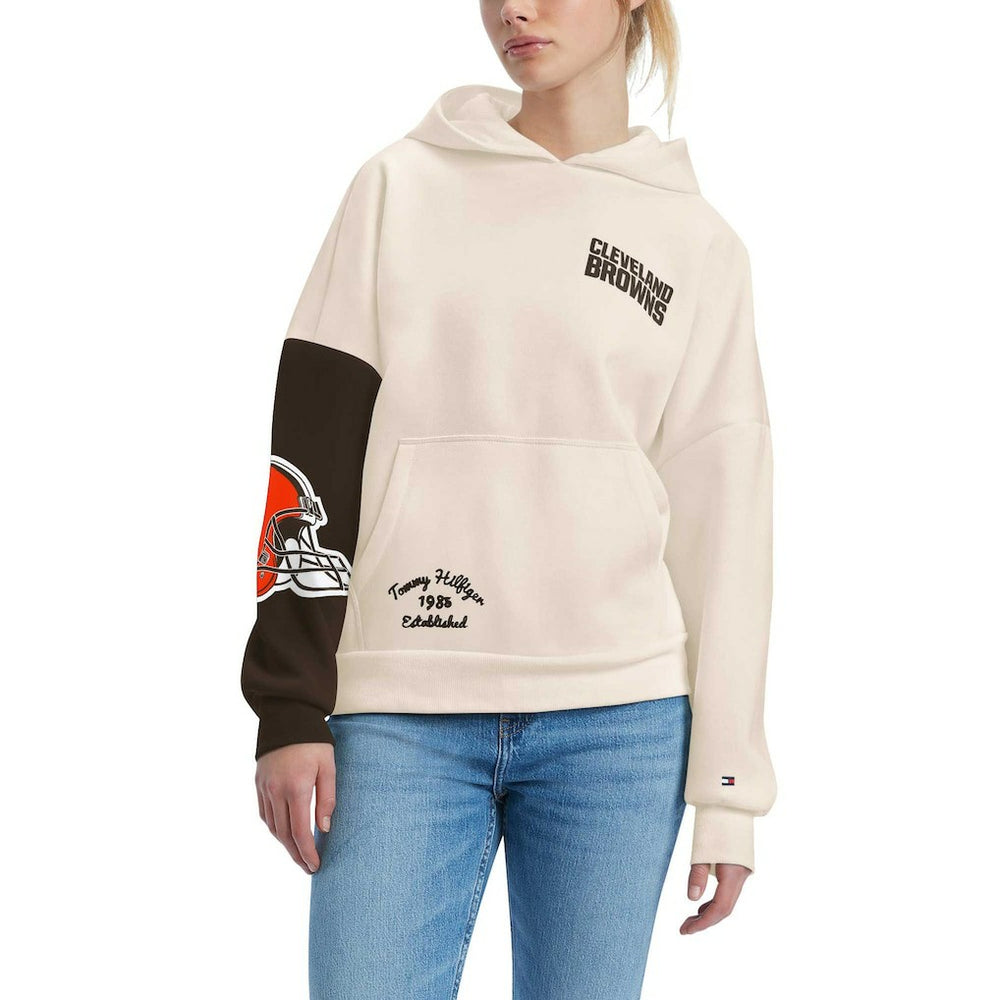 NFL Cleveland Browns Tommy Hilfiger Women's Harriet Pullover Hoodie