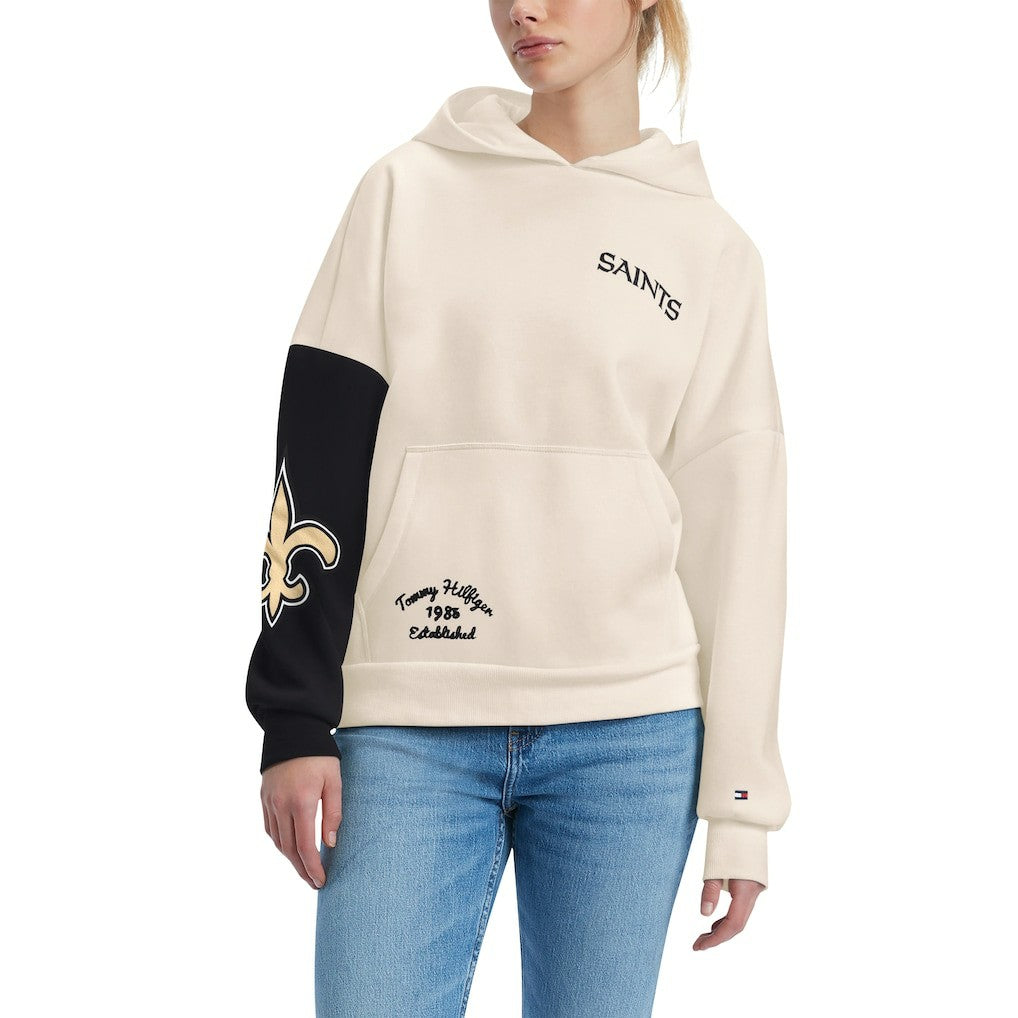 NFL New Orleans Saints Tommy Hilfiger Women's Harriet Pullover Hoodie