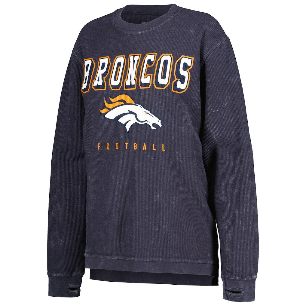 NFL Denver Broncos G-III 4Her by Carl Banks Women's Comfy Cord Pullover Sweatshirt