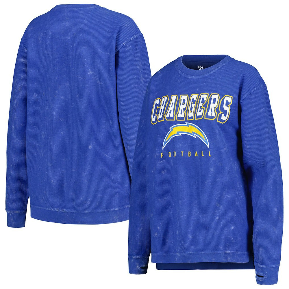 NFL Los Angeles Chargers G-III 4Her by Carl Banks Women's Comfy Cord Pullover Sweatshirt