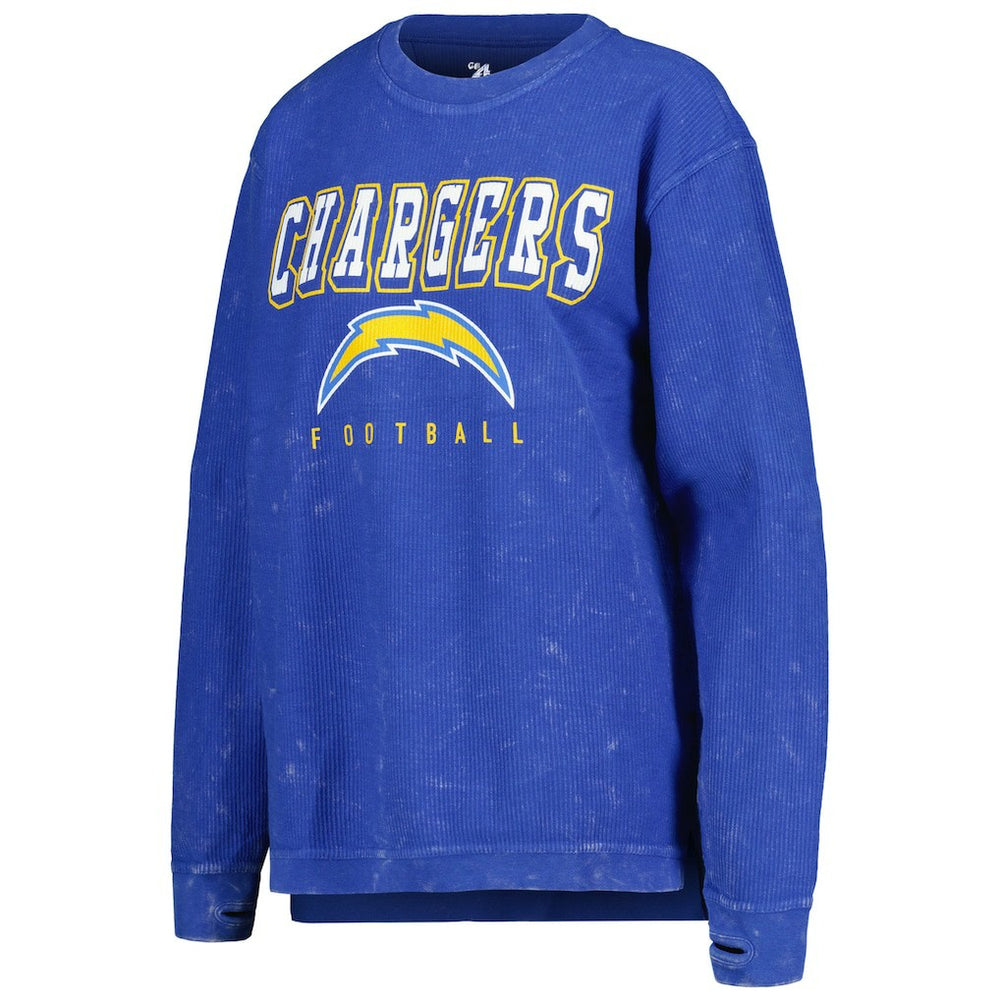 NFL Los Angeles Chargers G-III 4Her by Carl Banks Women's Comfy Cord Pullover Sweatshirt