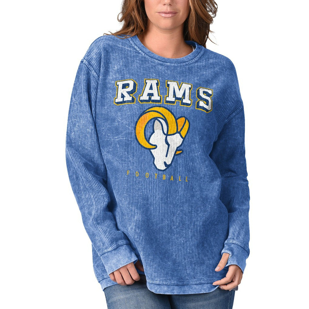 NFL Los Angeles Rams G-III 4Her by Carl Banks Women's Comfy Cord Pullover Sweatshirt