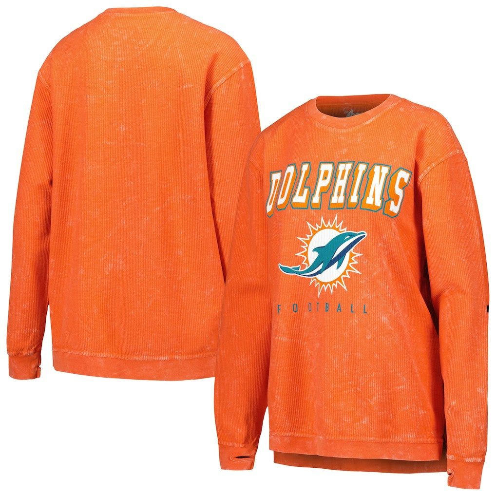 NFL Miami Dolphins G-III 4Her by Carl Banks Women's Comfy Cord Pullover Sweatshirt