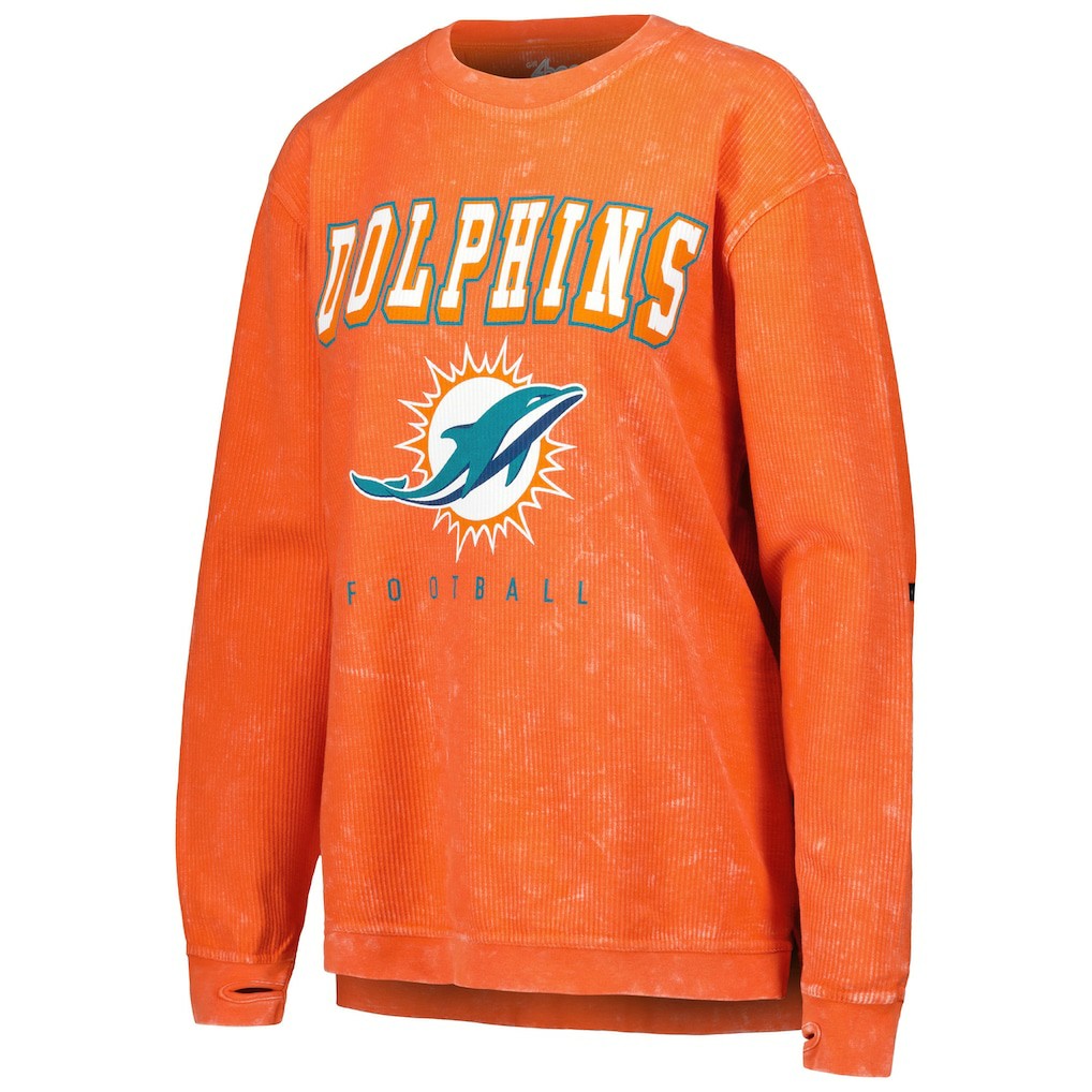 NFL Miami Dolphins G-III 4Her by Carl Banks Women's Comfy Cord Pullover Sweatshirt