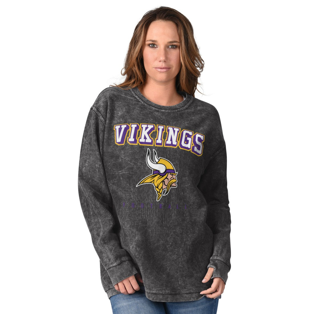 NFL Minnesota Vikings G-III 4Her by Carl Banks Women's Comfy Cord Sweatshirt