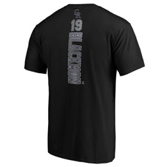 Charlie Blackmon Colorado Rockies Playmaker Name & Number T-Shirt - Black
