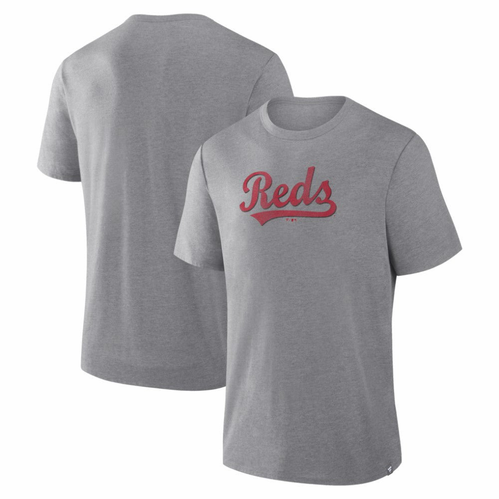 Cincinnati Reds Play Tribute Tri-Blend T-Shirt - Heather Gray