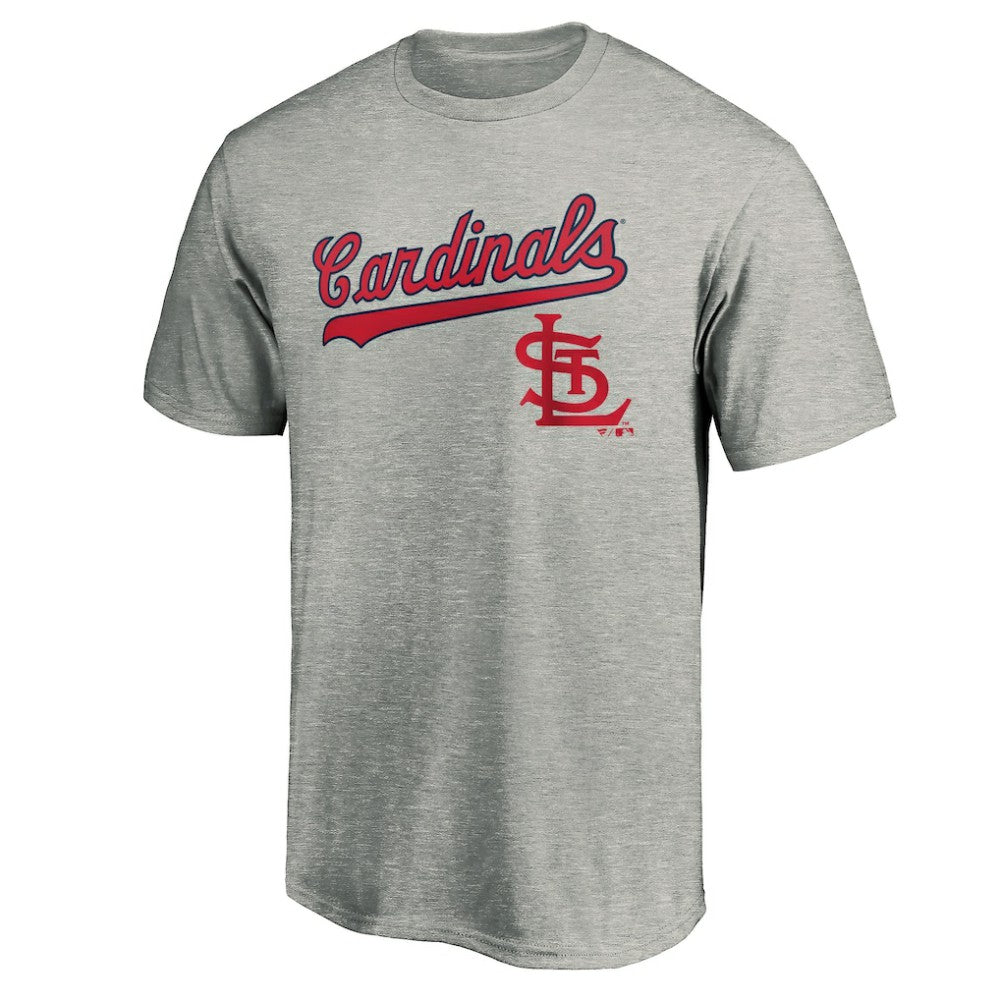 St. Louis Cardinals Cooperstown Collection Wahconah T-Shirt - Heather Gray