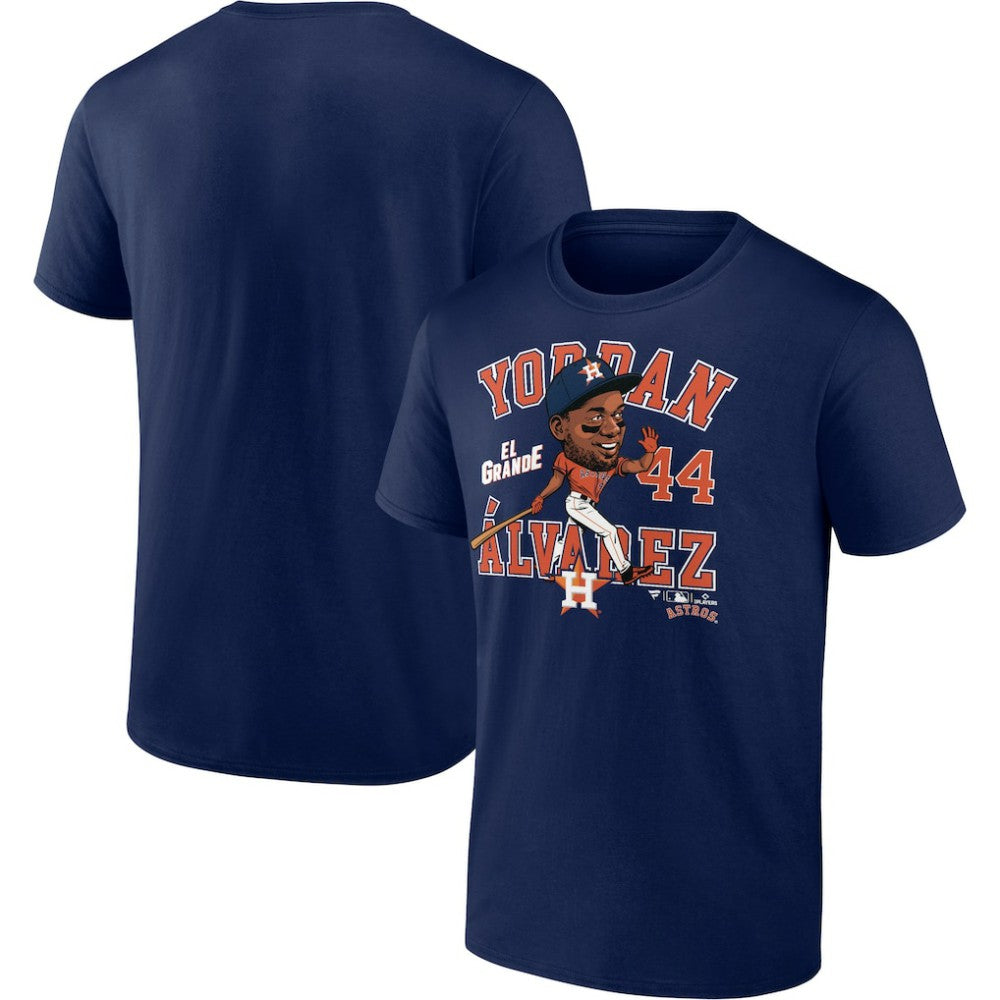 Yordan Alvarez Houston Astros Caricature T-Shirt - Navy