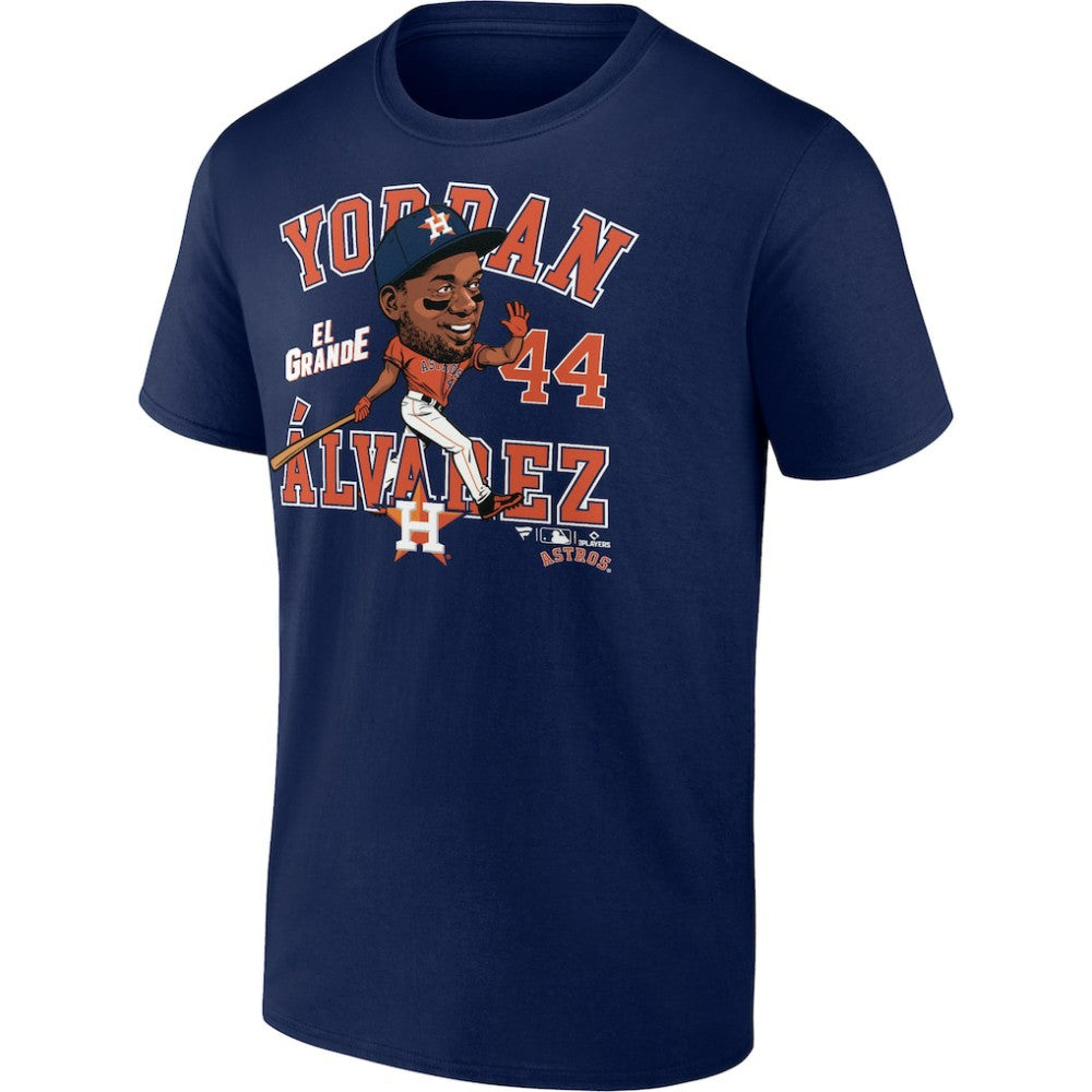 Yordan Alvarez Houston Astros Caricature T-Shirt - Navy