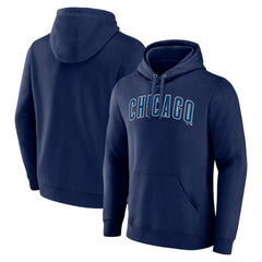 Chicago Cubs Official Wordmark Pullover Hoodie - Navy