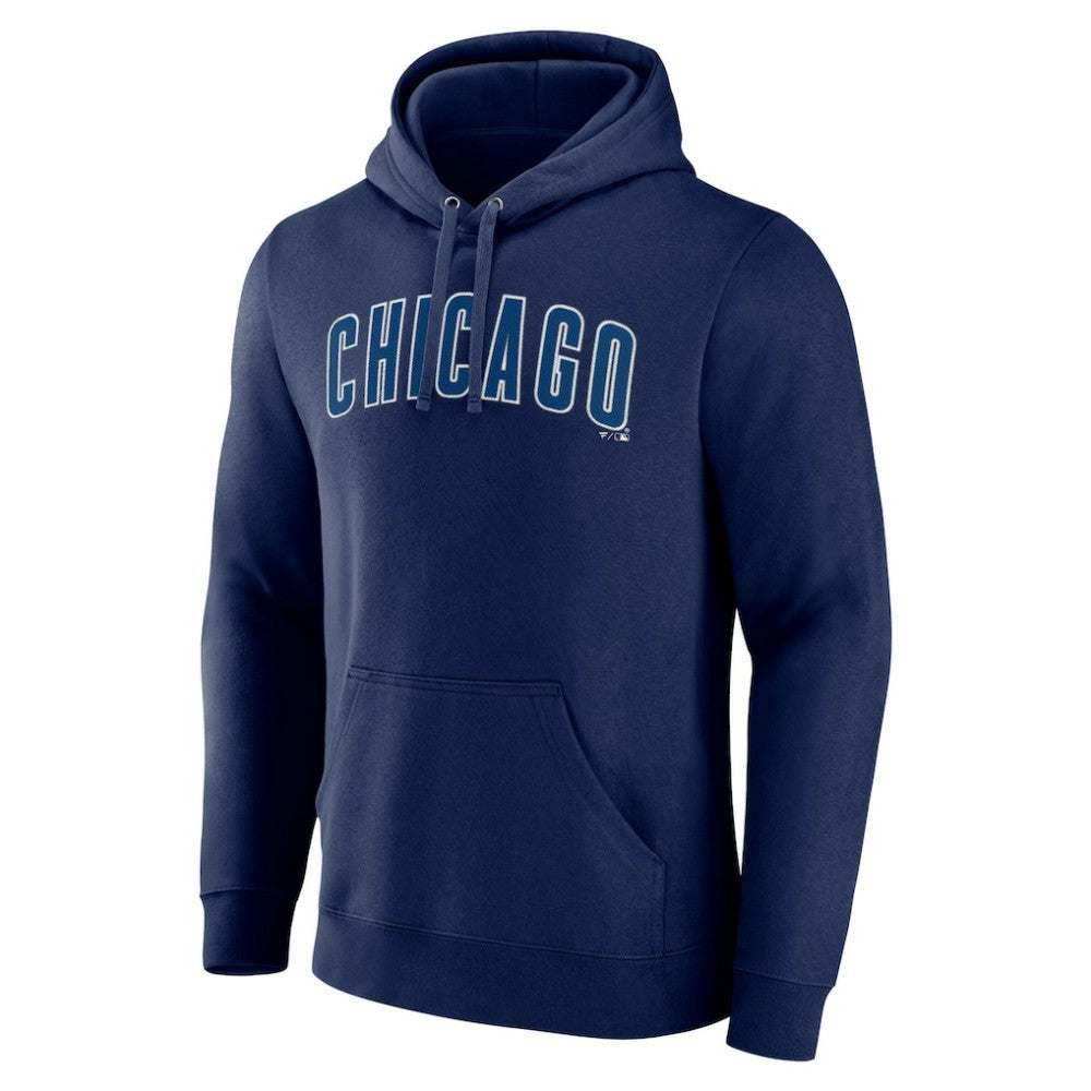 Chicago Cubs Official Wordmark Pullover Hoodie - Navy