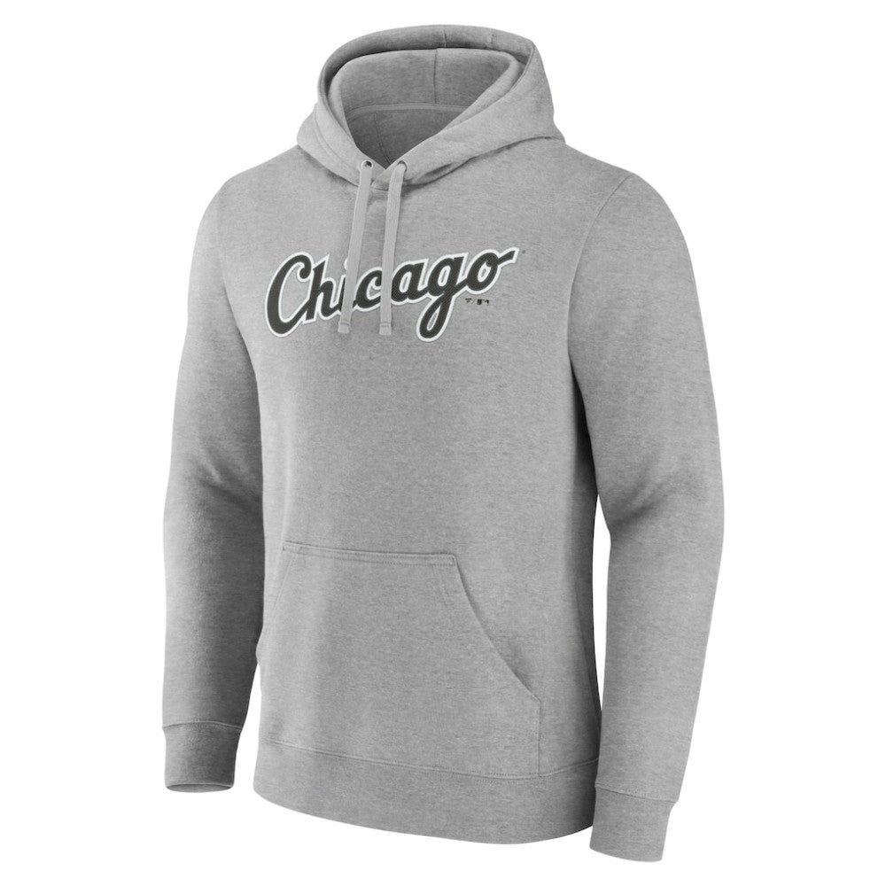 Chicago White Sox Official Wordmark Pullover Hoodie - Heather Gray