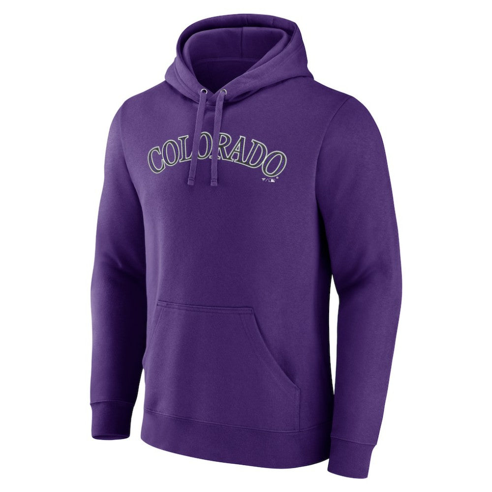 Colorado Rockies Official Wordmark Pullover Hoodie - Purple