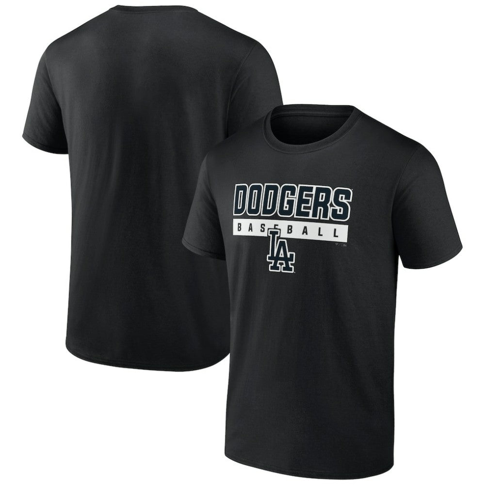 Los Angeles Dodgers In The Mitt T-Shirt - Black