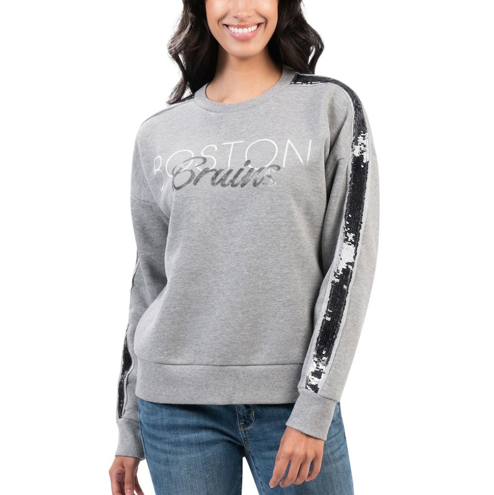 Boston Bruins G-III 4Her by Carl Banks Women's Penalty Box Pullover Sweatshirt