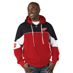 Detroit Red Wings Starter Power Forward Full-Zip Hoodie