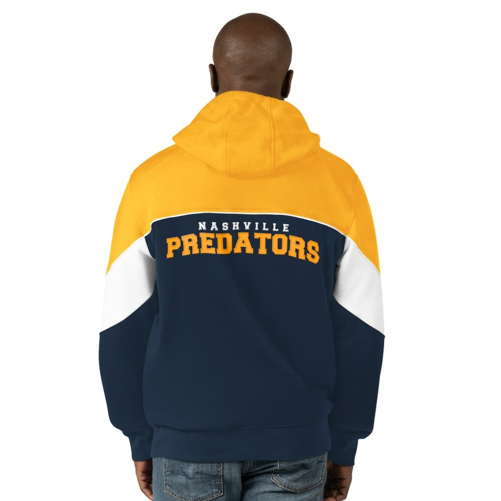 Nashville Predators Starter Power Forward Full-Zip Hoodie