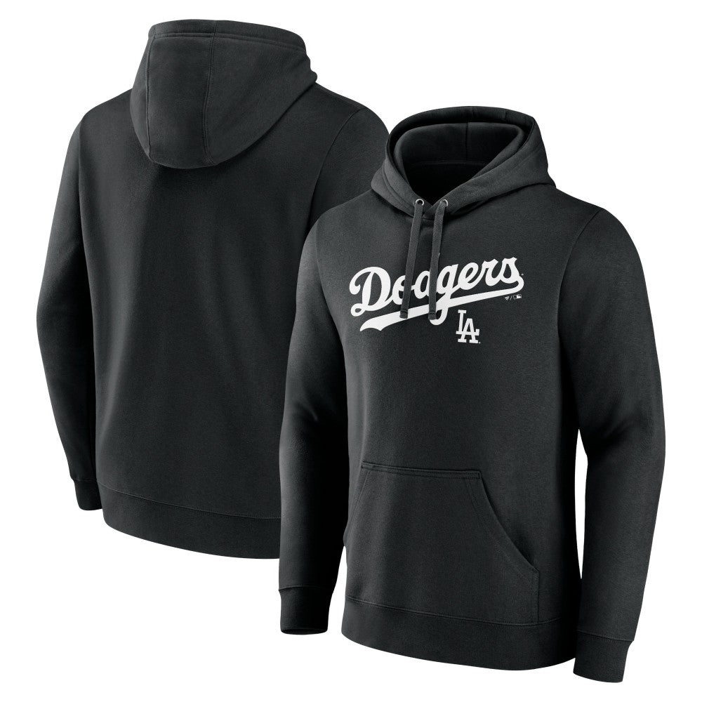 Los Angeles Dodgers Series Sweep Pullover Hoodie - Black